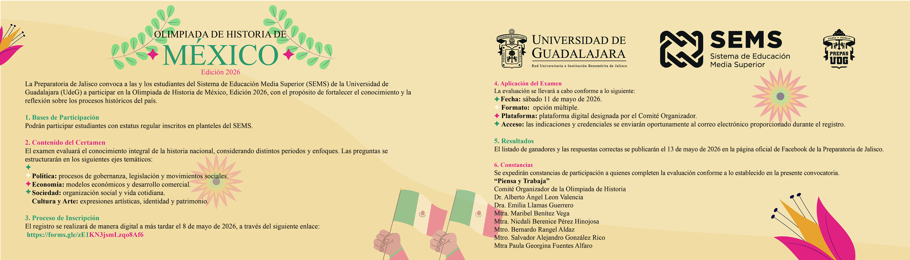 Primera Olimpiada de Historia de México 2026
