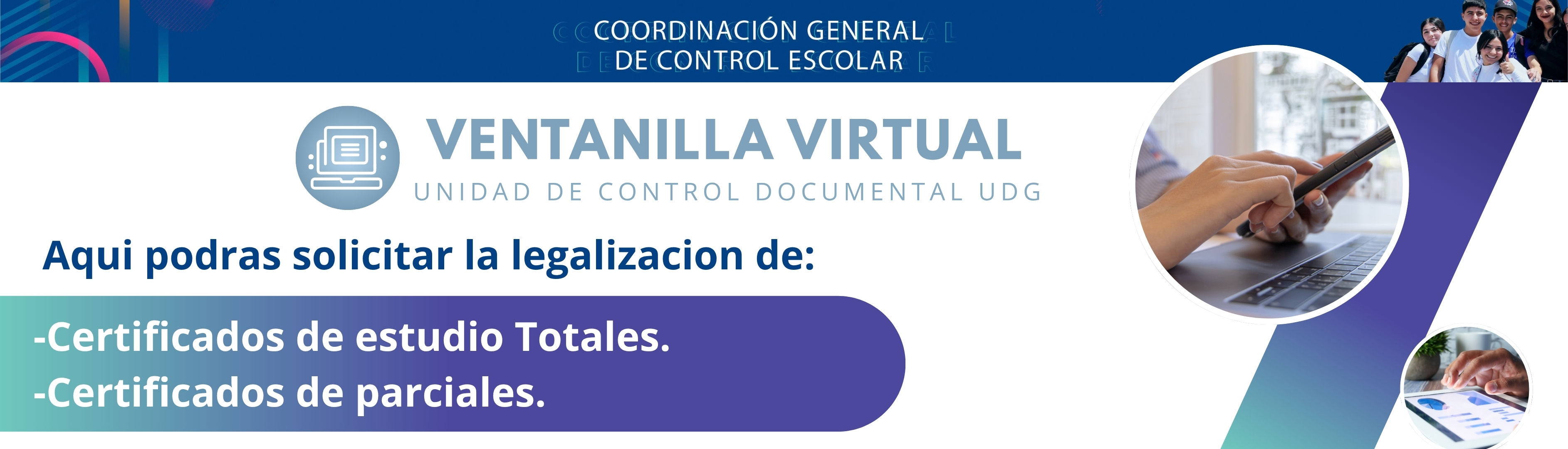 Ventanilla Virtual de Cordinacion General de Control Escolar UDG