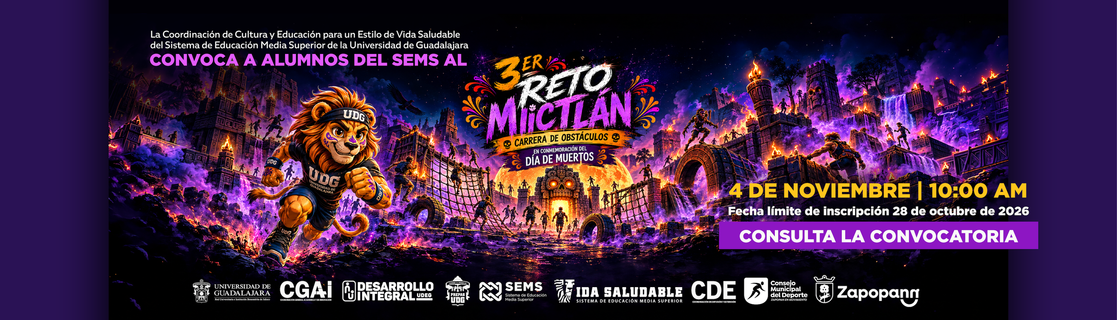 Convocatoria al 3° Reto Mictlán UDG 2026
